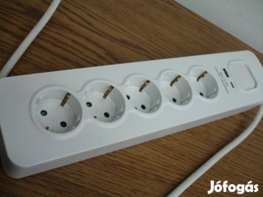 Aoboer Gpbkcu05L 5 férőhelyes USB USB-C kapcsolós hosszabbító Schuko e