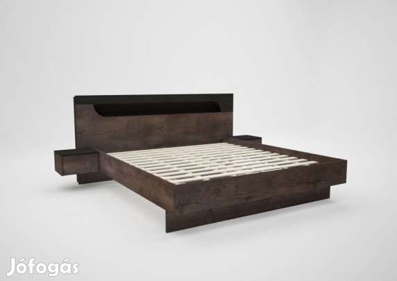 Ap-DM Fa ágykeret 180 cm iszap tölgy