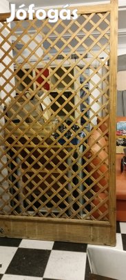 Apáca rács, térelválasztó natur fenyő 