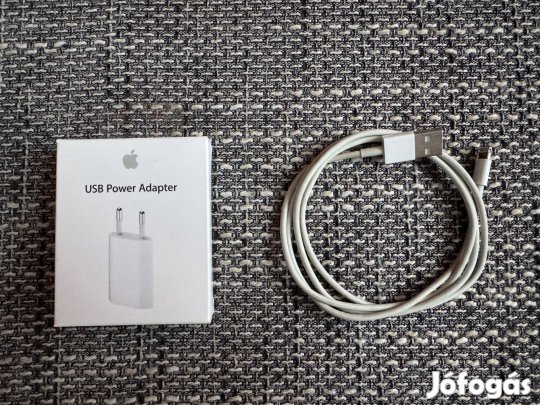Apple 5 wattos USB Adapter + Lighning kábel (1m)