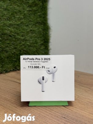 Apple AirPods Pro 3 Kártyafüggetlen, 12 hó garancia