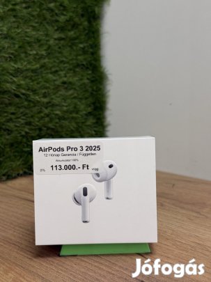 Apple AirPods Pro 3 Kártyafüggetlen, 12 hó garancia