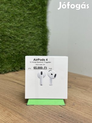 Apple Airpods 4 Kártyafüggetlen, 12 hó garancia