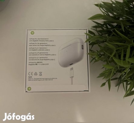 Apple Airpods Pro (2. generáció) - USB-C, Magsafe, ANC - Bontatlan, Új