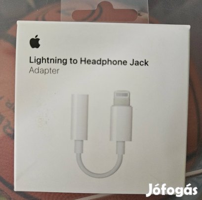 Apple Lightning - 3,5 mm-es fejhallgató-jack adapter.