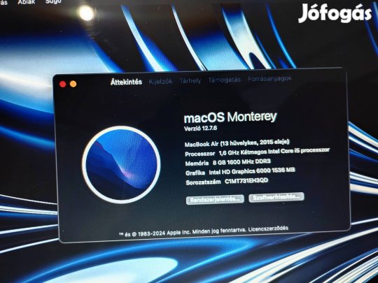 Apple Macbook Air 13" 2015 Early