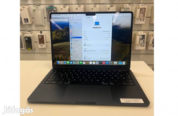 Apple Macbook Air 2022 13" M2 8Gbram 256Gbssd Midnight Használt 27%Áfa