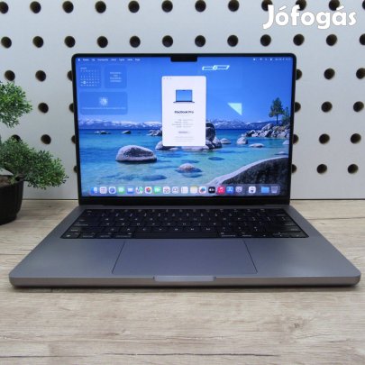 Apple Macbook Pro 14 (2021) M1 Pro 16GB/500GB használt, szép 86%