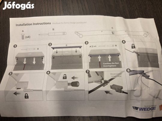 Apple Macbook Pro biztonsági zár keret