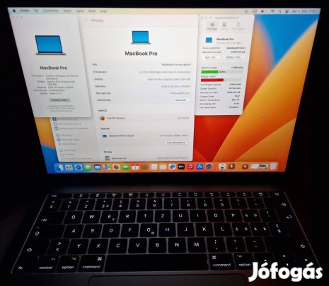 Apple Macbook Pro notebook laptop i5 8GB SSD 13col Retina macosventura