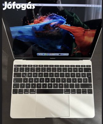 Apple Macbook Retina kijelzős, 12", 2017, magyar bill, 256Gb SSD, i5,