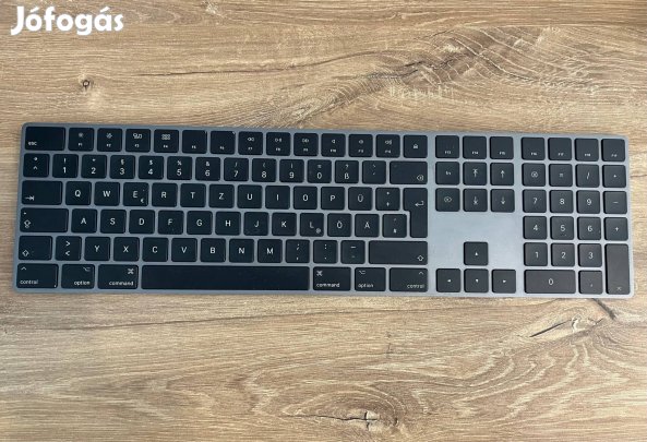 Apple Magic Keyboard 2 with Num Pad Black Használt Német Kiosztás