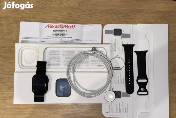 Apple Watch 9 seria - méret: 45mm / fóliázva / GPS / + fólia