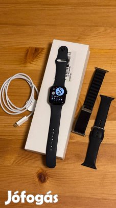 Apple Watch SE3 (2025) GPS 40mm éjfekete, M/L sportszíjjal