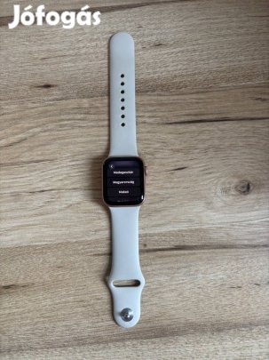 Apple Watch SE 40mm Gold doboz, töltő, 2 szíjméret