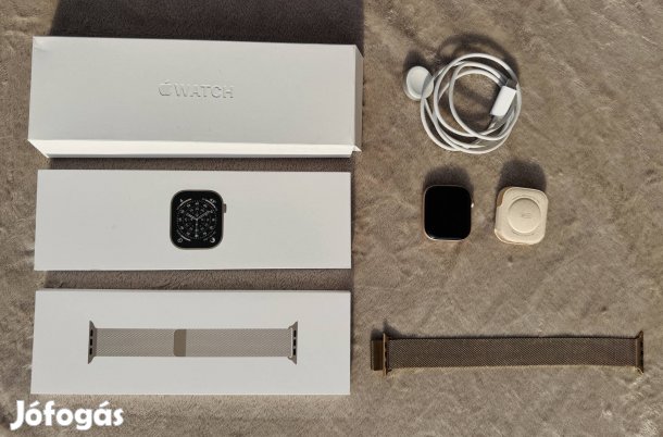 Apple Watch Series 10 46mm - Újszerű - 99% akku - Milánói szíj 