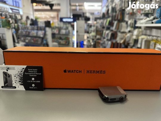 Apple Watch Series 8 45mm Hermes SS, Garanciával, Fekete Színben