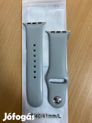 Apple Watch / szürke szilikon szíj / méret: 38/40/41 mm/L