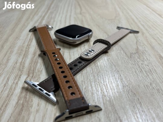 Apple Watch bőr két színű óraszíj