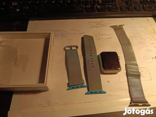 Apple Watch series 3 hibás plusz két db szíj (zozizo)
