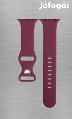 Apple Watch szilikon szíj 42/44/45/46/49 - bordó