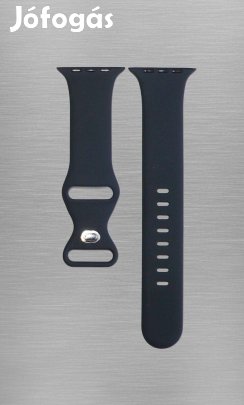 Apple Watch szilikon szíj 42/44/45/46/49 - fekete