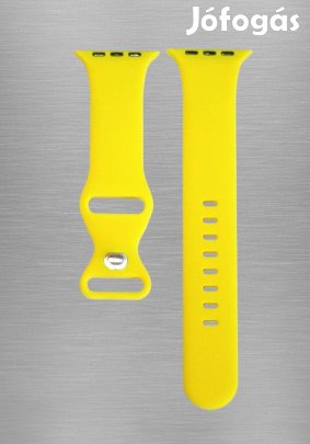 Apple Watch szilikon szíj 42/44/45/46/49 - sárga