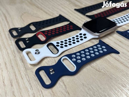 Apple Watch színes sport szilikon szíj (dupla színű)