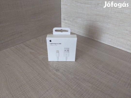 Apple, Lightning, Adat- és Töltőkábel, 1 M-es, Új