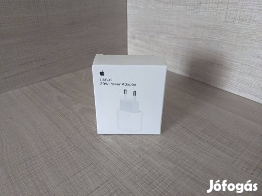 Apple, Töltőadapter, Gyorstöltő, 20W, Új