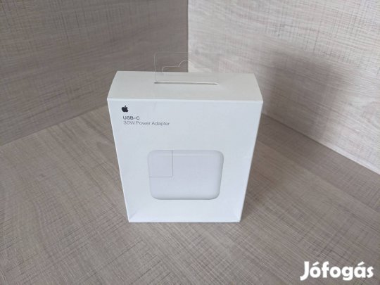 Apple, Töltőadapter, Gyorstöltő, 30W, Új
