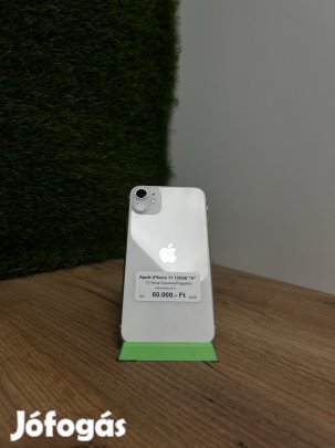 Apple iPhone 11 Kártyafüggetlen 128 GB, 12 hó garancia
