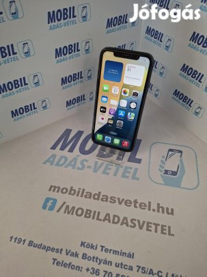 Apple iPhone 11 Kártyafüggetlen 64 GB, 12 hó garancia