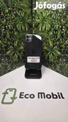 Apple iPhone 11 Kártyafüggetlen 64 GB, 12 hó garancia