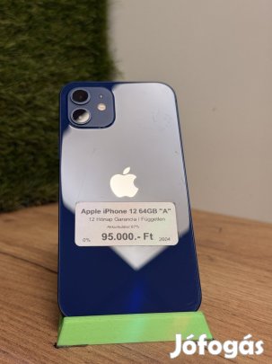 Apple iPhone 12 Kártyafüggetlen 64 GB, 12 hó garancia