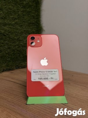 Apple iPhone 12 Kártyafüggetlen 64 GB, 12 hó garancia