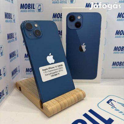 Apple iPhone 13 Kártyafüggetlen 128 GB, 12 hó garancia