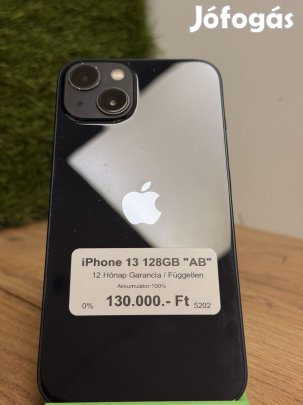 Apple iPhone 13 Kártyafüggetlen 128 GB, 12 hó garancia