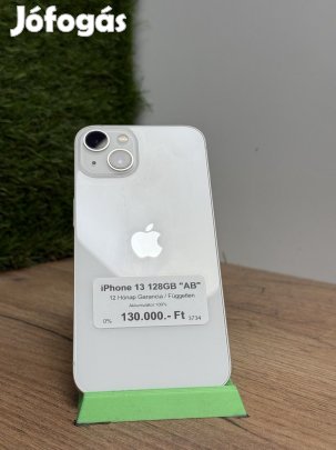 Apple iPhone 13 Kártyafüggetlen 128 GB, 12 hó garancia