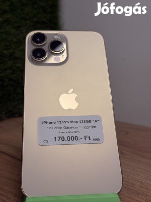 Apple iPhone 13 Pro Max Kártyafüggetlen 128 GB, 12 hó garancia