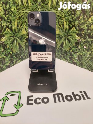 Apple iPhone 14 Kártyafüggetlen 128 GB, 12 hó garancia