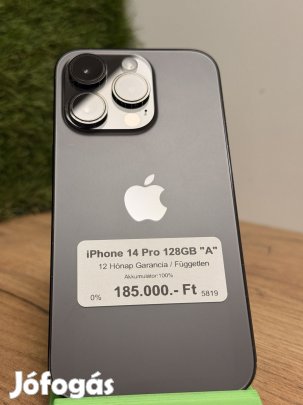 Apple iPhone 14 Pro Kártyafüggetlen 128 GB, 12 hó garancia