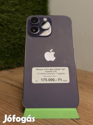 Apple iPhone 14 Pro Max Kártyafüggetlen 256 GB, 12 hó garancia