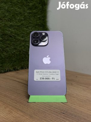 Apple iPhone 14 Pro Max Kártyafüggetlen 256 GB, 12 hó garancia