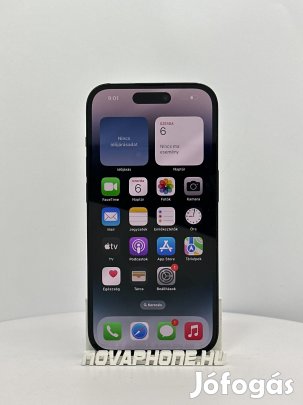Apple iPhone 14 Pro (256GB)  - Akku: 100% - Szín: Fekete