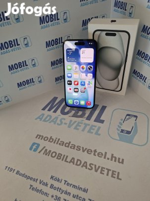 Apple iPhone 15 Kártyafüggetlen 128 GB, 12 hó garancia