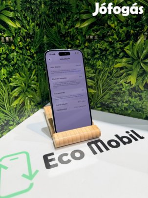 Apple iPhone 15 Pro Kártyafüggetlen 128 GB, 12 hó garancia