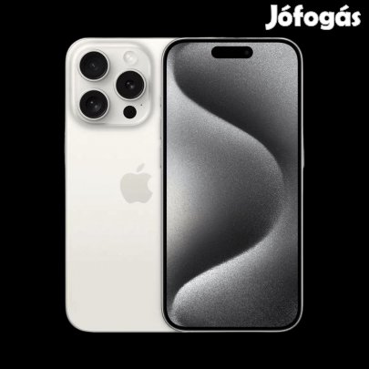 Apple iPhone 15 Pro Max 100% Akksi 256GB White titanium