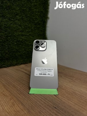 Apple iPhone 15 Pro Max Kártyafüggetlen 512 GB, 12 hó garancia