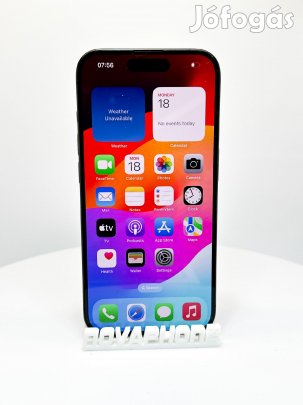 Apple iPhone 15 Pro (128GB)  - Akku: 100% - Szín: Fekete